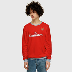 Свитшот мужской Г Мхитарян футболка Арсенал, цвет: 3D-меланж — фото 2