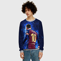 Свитшот мужской Leo Messi Лео Месси 10, цвет: 3D-меланж — фото 2