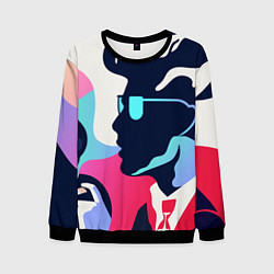 Свитшот мужской Персонаж, цвет: 3D-черный