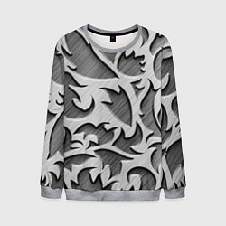 Свитшот мужской Монохромный узор, цвет: 3D-меланж