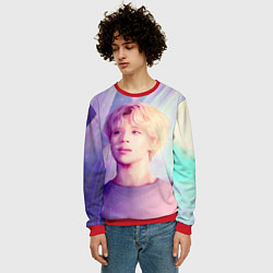 Свитшот мужской Kim Seok Jin Art, цвет: 3D-красный — фото 2