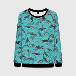 Свитшот мужской Лохнесский камуфляж, цвет: 3D-черный