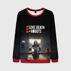 Свитшот мужской Love, Death and Robots, цвет: 3D-красный
