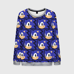 Свитшот мужской Sonic pattern, цвет: 3D-меланж