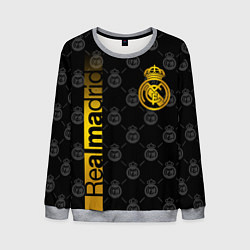 Свитшот мужской РЕАЛ МАДРИД GOLD ЗОЛОТО, цвет: 3D-меланж