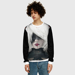 Свитшот мужской YoRHa Nier Z, цвет: 3D-белый — фото 2