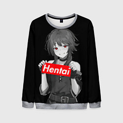 Свитшот мужской Megumin Hentai, цвет: 3D-меланж