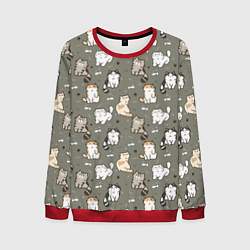 Мужской свитшот Кошечки с рыбками