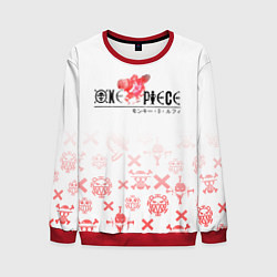 Свитшот мужской One Piece резиновый Луффи, цвет: 3D-красный