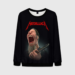 Свитшот мужской James Alan Hetfield METALLICA Z, цвет: 3D-черный