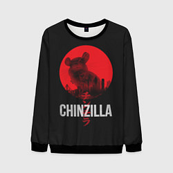 Свитшот мужской Chinzilla red, цвет: 3D-черный