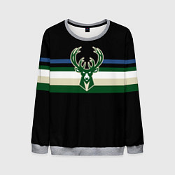 Свитшот мужской Milwaukee Bucks форма Statement Edition, цвет: 3D-меланж