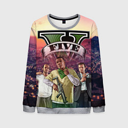 Свитшот мужской GTA V TEAM FOREVER AND EVER, цвет: 3D-меланж