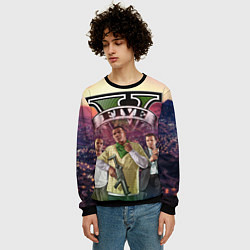Свитшот мужской GTA V TEAM FOREVER AND EVER, цвет: 3D-черный — фото 2