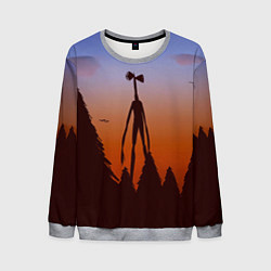 Свитшот мужской Сиреноголовый Siren Head Лес, цвет: 3D-меланж