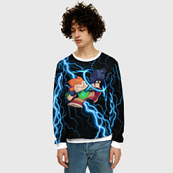 Свитшот мужской Пико Pico Молния, цвет: 3D-белый — фото 2