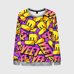 Свитшот мужской ROBLOX РОБЛОКС YEET, цвет: 3D-меланж