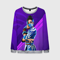 Свитшот мужской Fortnite Blue Jade, цвет: 3D-меланж