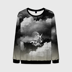 Свитшот мужской Cloudy Night, цвет: 3D-черный