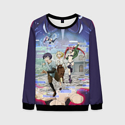 Свитшот мужской Full Dive RPG Poster, цвет: 3D-черный
