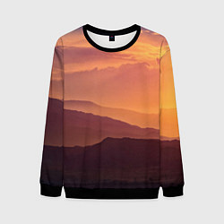 Мужской свитшот Закат в горах