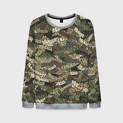 Свитшот мужской Именной камуфляж Миша, цвет: 3D-меланж