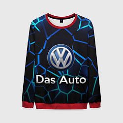 Свитшот мужской Volkswagen слоган Das Auto, цвет: 3D-красный