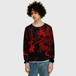 Свитшот мужской ТОКИЙСКИЕ МСТИТЕЛИ КРАСНЫЙ ДРАКОН, цвет: 3D-меланж — фото 2