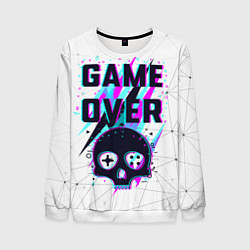 Свитшот мужской Game OVER - NEON 3D, цвет: 3D-белый