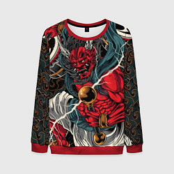 Свитшот мужской БОГ ГРОМА РАЙДЗИН, цвет: 3D-красный