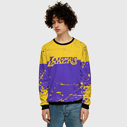 Свитшот мужской Kobe Bryant - Los Angeles Lakers - NBA, цвет: 3D-черный — фото 2