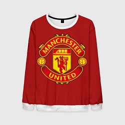 Свитшот мужской Manchester United F C, цвет: 3D-белый