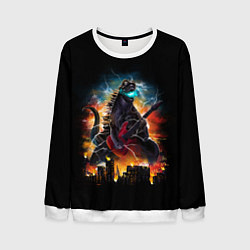 Свитшот мужской РОКЗИЛЛА, цвет: 3D-белый