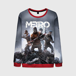 Свитшот мужской МЕТРО ИСХОД АРТЁМ ,ЯДЕРНАЯ ЗИМА METRO EXODUS, цвет: 3D-красный