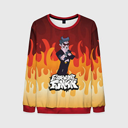 Свитшот мужской Дорогой Папочка Friday Night Funkin, цвет: 3D-красный