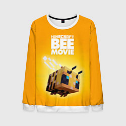 Свитшот мужской BEE MOVIE Minecraft, цвет: 3D-белый