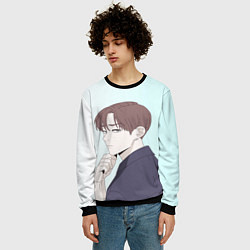 Свитшот мужской Ли Хэ Су, цвет: 3D-черный — фото 2