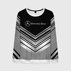 Свитшот мужской Mercedes-Benz Текстура, цвет: 3D-белый