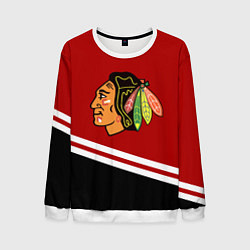 Свитшот мужской Chicago Blackhawks, NHL, цвет: 3D-белый