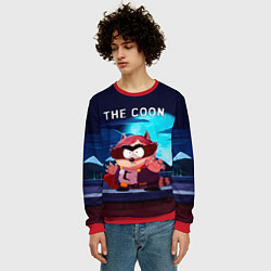 Свитшот мужской The Coon - Енот Южный Парк, цвет: 3D-красный — фото 2