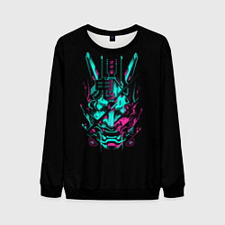 Свитшот мужской НЕОНОВЫЙ САМУРАЙ NEON RONIN NEON SAMURAI, цвет: 3D-черный