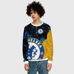 Свитшот мужской ЧЕЛСИ CHELSEA GOLDEN LOGO, цвет: 3D-белый — фото 2