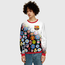 Свитшот мужской FC BARCELONA LOGOBOMBING, цвет: 3D-красный — фото 2