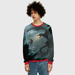 Свитшот мужской TES FUS RO DAH DRAGON, цвет: 3D-красный — фото 2