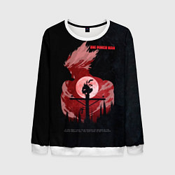 Свитшот мужской One Punch-Man эпичный Гароу, цвет: 3D-белый