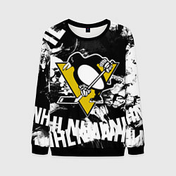 Свитшот мужской Питтсбург Пингвинз Pittsburgh Penguins, цвет: 3D-черный