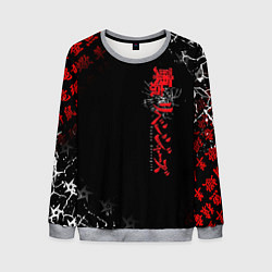 Свитшот мужской TOKYO REVENGERS RED STYLE TEAM, цвет: 3D-меланж