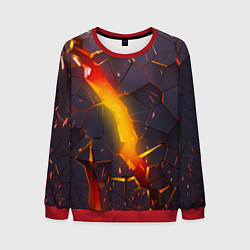Мужской свитшот ТРЕХМЕРНЫЕ ИСКРЫ 3D ПЛИТЫ 3D ИСКРЫ