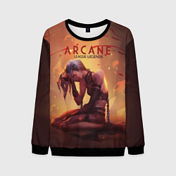 Свитшот мужской Arcane: League of Legends Jinx, цвет: 3D-черный
