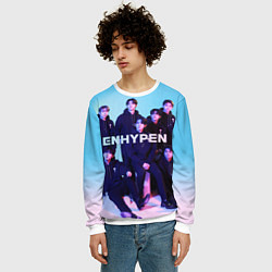 Свитшот мужской ENHYPEN: Хисын, Джей, Джейк, Сонхун, Сону, Чонвон,, цвет: 3D-белый — фото 2